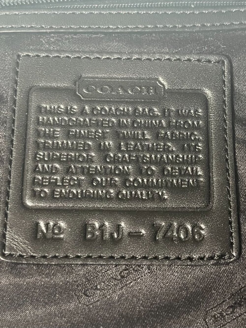 Coach Mercer East West Shoulder Bag 7406 Blue Twill Vintage Y2K - Picture 16 of 16